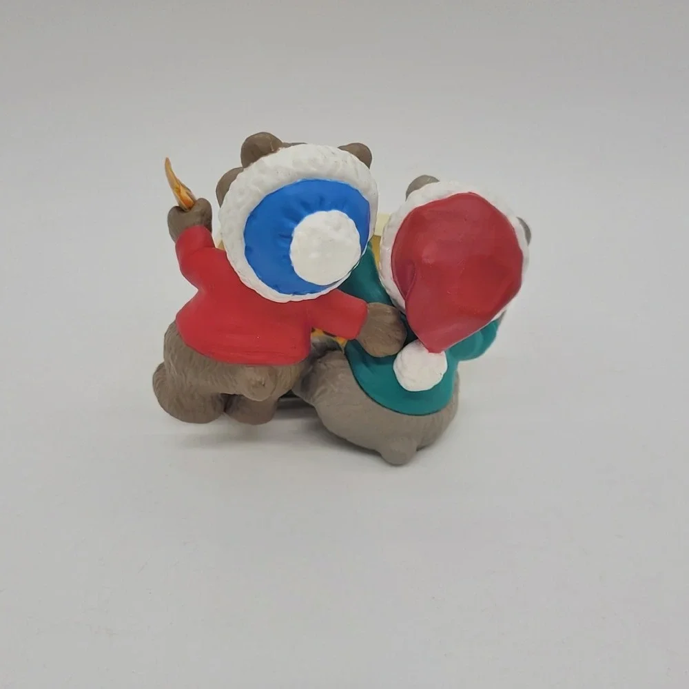 Vintage 1994 Hallmark Keepsake Ornament Friends Stand by You Bears Pizza Clip-On